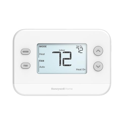 Honeywell – Thermostat programmable TH1110U4000/U T4 Pro, 1 chauffage/1 climatisation, contrôle de la température écoénergétique