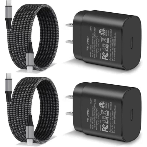 Chargeur USB-C ultrarapide de 25&nbsp;W pour Galaxy S25/S24/S23/S23+/Ultra, S22/S21/S20/FE, S10/S9/S8, Note 20/10, Z Fold 6/5/4, Téléphone Android,