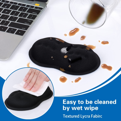 2 Pack Mouse Wrist Rest Support, Canjoy Memory Foam Mouse Wrist Rest Pad Support Cushion, Fibre Soft Ergonomic Hand Rest Support