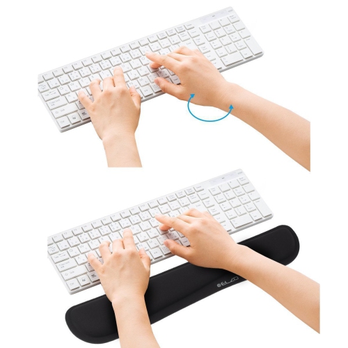 Wrist Rest Support for Keyboard & Mouse Pad Combo with Comfortable Memory Foam Padding, Nonsilp Rubber Base and Ergonomic Design for PC Computer