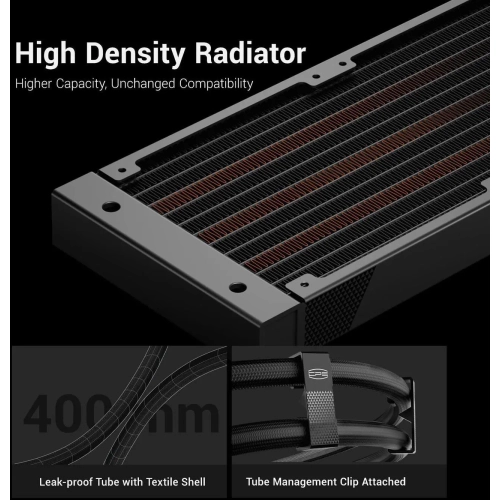 PCCOOLER CPS DS360 AIO CPU Liquid Cooler, 360mm Radiator, 310W TDP, ARGB LEDs & Digital Display, Aluminum Pump Cover, for Intel LGA