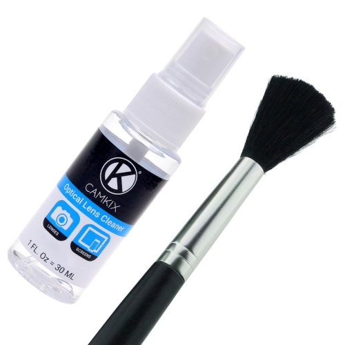 Camera Lens Cleaning Kit - Air Blower, 2in1 Lens Pen, Cleaning Brush, Spray Bottle w/Solution, Lens Paper Tissue, Microfiber Cloths- for Lenses