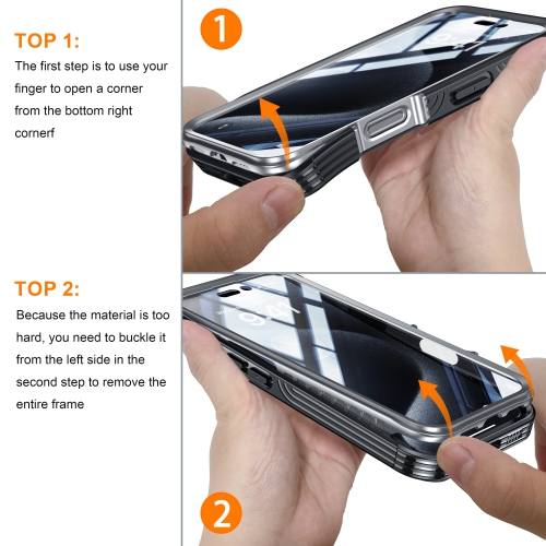 Magnetic Case for iPhone 16 Pro Max 6.9" [MagSafe Compatible] Full Body Military Drop Protection with 9H Tempered Glass Screen Protector, Anti-Yellow