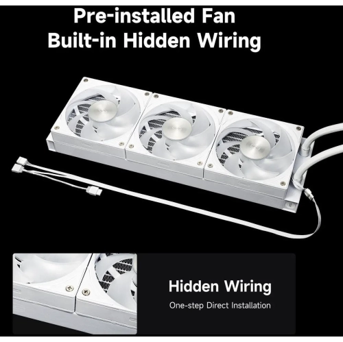 PCCOOLER CPS DC360 Pro ARGB Display AIO CPU Liquid Cooler, 360mm Radiator, 310W TDP, Customizable 2.4" IPS LCD Display, for Intel LGA