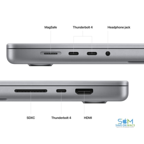 Boîte ouverte - MacBook Pro de 14 po Apple M2 Max à 12 coeurs processeur graphique 2 38 coeurs 32 Go/SSD 1 To gris cosmique Garantie