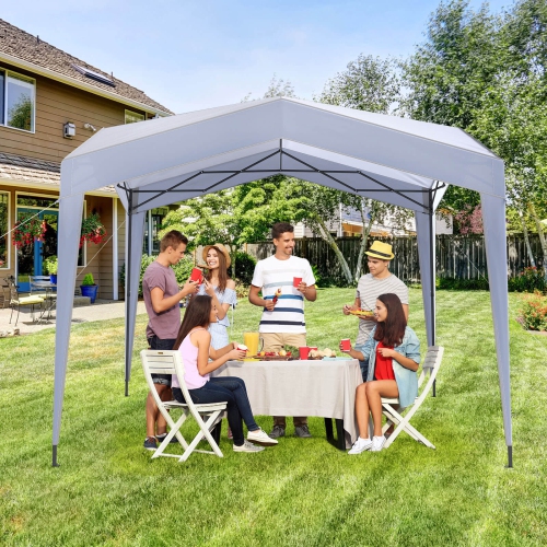 Costway 10 x 10 FT Outdoor Pop up Canopy Tent with Higher Top Roller Bag Adjustable Height