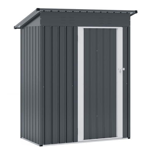 Weather-Resistant Outdoor Storage Shed with Lockable Entry
