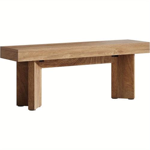 Lantine – Banc d'entrée en bois de 47&nbsp;po, banc d'extrémité intérieur champêtre, banc longue table pour chambre, couloir, entrée, extrémité de lit