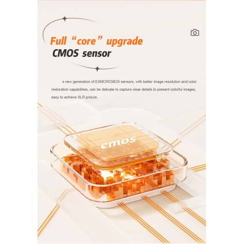 Appareil photo numérique HD 64&nbsp;Mpx pour étudiants avec appareil photo à égoportrait, filtre rétro, écran CCD texturé - rose, pas de carte mémoire