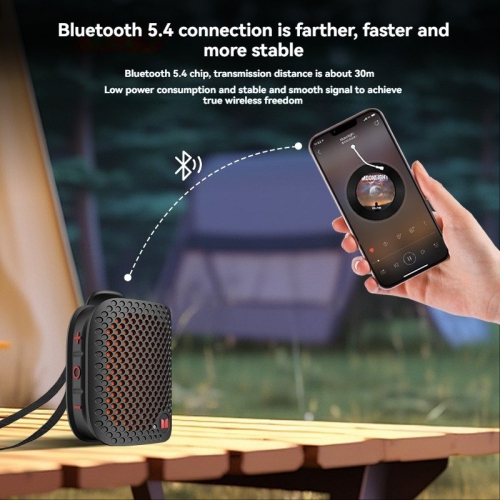 TWS Magnetic Clip Bluetooth Speaker | Ultra-Long Battery Life | Portable Waterproof Subwoofer | Car/Desktop Sports Speaker | Skin-Friendly Magnetic