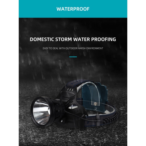 New P70 High-Intensity, Long-Focus, Fixed-Focus Headlamp, USB Rechargeable, Waterproof, Great for Outdoor Night Fishing - Includes USB Cable