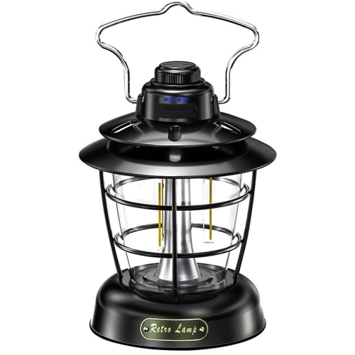 New Outdoor Camping Lantern, LED Retro Lantern, Portable Tent Light, USB Portable Lighting, Outdoor Camping Lantern, Foldable Hanging Camping Lantern