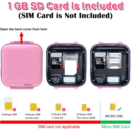 Kids Smartwatch Phone for Boys Girls with 16 Games, HD Touch Screen Smart Watch for Kids with Games Music Player-red