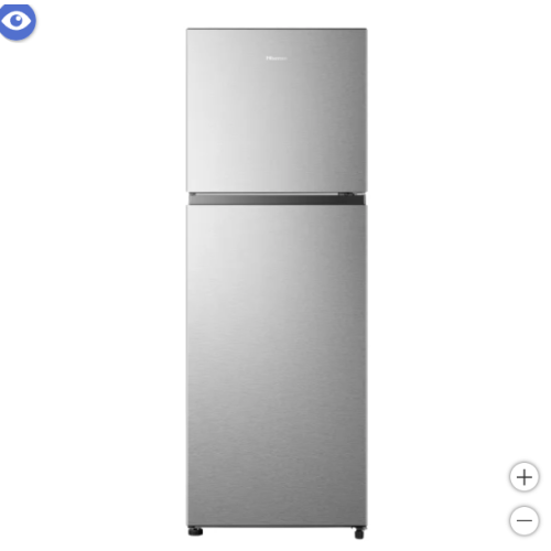 HISENSE  24 In. 11.5 Cu Ft. Stainless Steel Top Mount Counter Depth Refrigerator With Recessed Handles