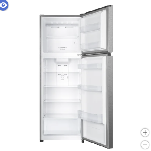 Hisense 24 in. 11.5 cu ft. Stainless Steel Top Mount Counter Depth Refrigerator with Recessed Handles