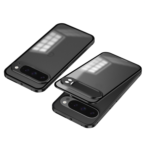 Compatible avec l'étui encliquetable à cadre en métal à un côté pour Pixel 9 Pro XL de Google - Noir