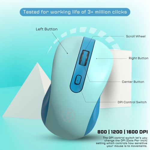 Clavier et souris sans fil USB Quiet Office Cute sans fil pour ordinateur de bureau - Sans fil 2,4 GHz noir gris orange