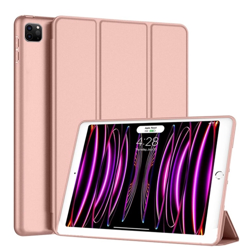 Tasnim Case for iPad Pro 13-Inch M4, Slim Stand Hard Back Shell Smart Cover with Auto Wake/Sleep (Rose Gold)