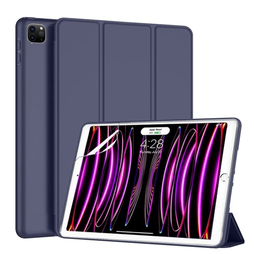 Tasnim Case for iPad Pro 13-Inch M4, Slim Stand Hard Back Shell Smart Cover with Auto Wake/Sleep (Blue)