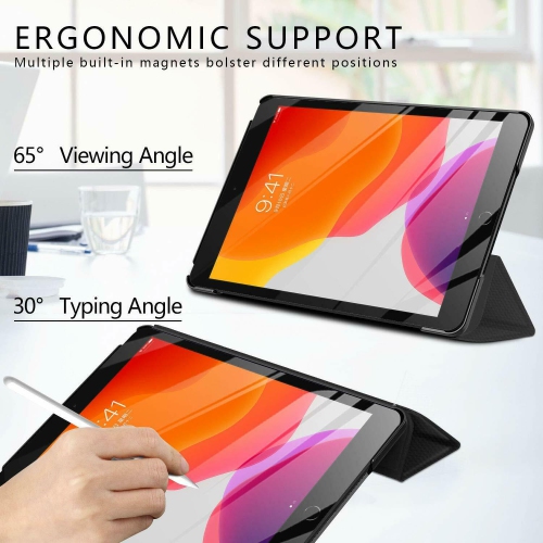 for iPad Air 11-inch Case 2025/2024, Slim Trifold Smart Case for iPad Air 7th/6th/5th 2022/4th 2020 Gen, Protective Cover Auto Sleep/Wake - Red