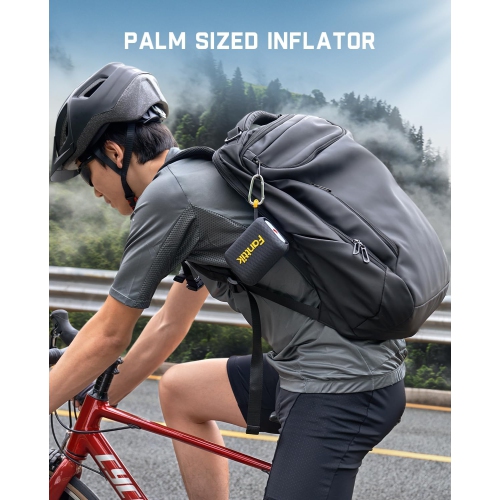 Pompe de vélo électrique miniature X8 Ace de Fanttik – gonfleur de pneus de vélo portatif rapide 150 lb/po², pompe à air électrique rechargeable