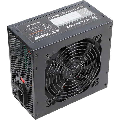 Bloc d'alimentation ATX non modulaire de 700 W avec connecteurs à 6 + 2 broches Protection PFC et bloc d'alimentation de jeu à ventilateur silencieux