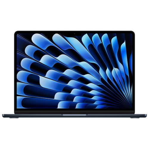 Refurbished - Apple MacBook Air 15.3" w/ Touch ID (Fall 2024) - Midnight (Apple M3 / 16GB RAM / 256GB SSD) - French