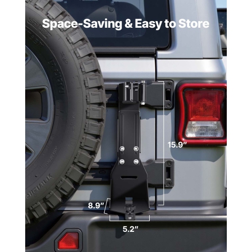 VEVOR High Lift Jack Mount Bracket, Farm Jack Holder Mounting Kit, Mount Carrier for Off Road Jacks, Compatible With YJ, TJ (1997-2006), JK