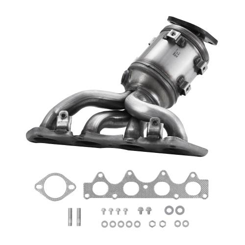 VEVOR 1.6L L4 Catalytic Converter, Compatible with Kia Soul Rio/Hyundai Veloster Accent, Front, Replacement OE 674-891, 16680, Stainless Steel High