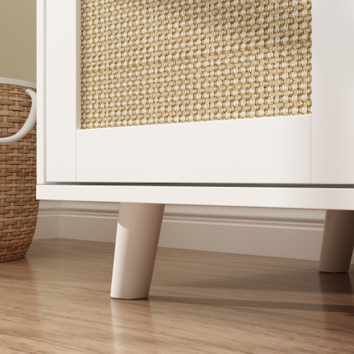 Famapy Modern Cat House with Raised Base and Storage – Stylish & Safe Indoor Pet Home for Cats,,White