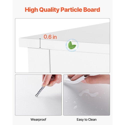 Commode à 7 tiroirs VEVOR, commode en bois à tiroirs coulissants avec dispositif antibasculement, commode minimaliste moderne, range-tout pour le