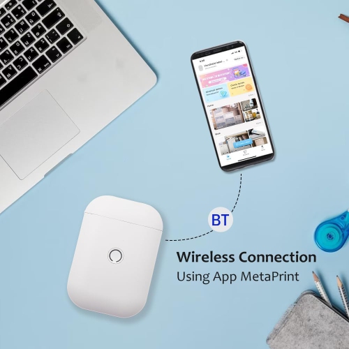 Label Printer Pocket Smartphone Gap Label Maker BT Wireless Thermal Printing 203DPI