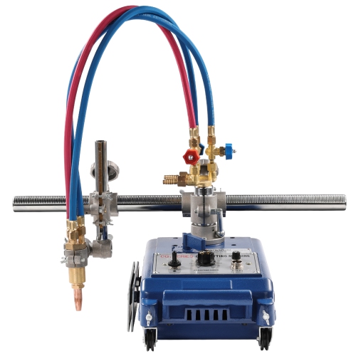 VEVOR CG1-30 Track Torch Burner,2"-30"/Min Straight Line Gas Cutting Machine for 0.2"-4" Thick Pipe, with 12-inch Track & 3 Tips,Automatic Flame