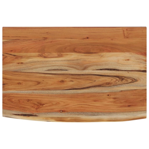 vidaXL Wall Shelf 70x40x2.5 cm Rectangular Solid Wood Acacia Live Edge