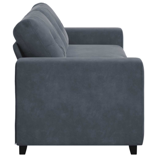 vidaXL 3-Seater Sofa Dark Grey 180 cm Velvet
