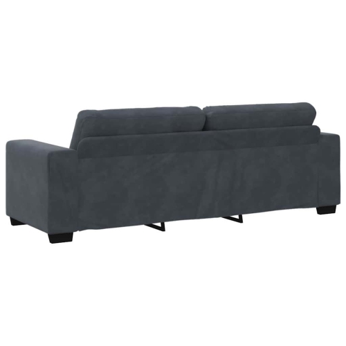vidaXL 3-Seater Sofa Dark Grey 180 cm Velvet