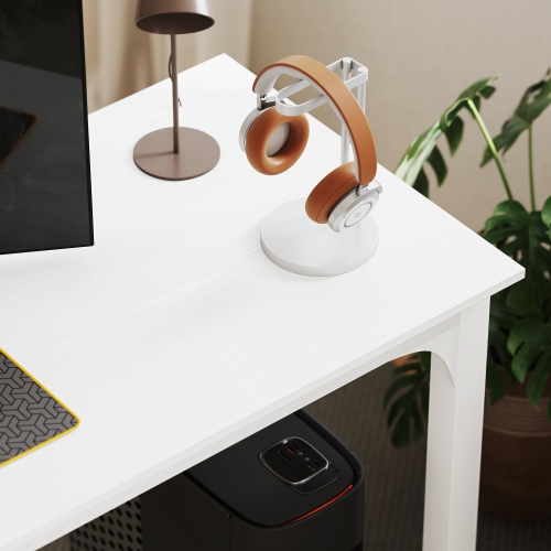 HOMCOM Large Computer Desk, 71" Long Home Office Desk for Two Person, Multi-Purpose Computer Table for Home Office Study, White