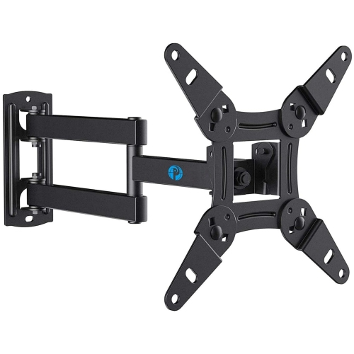 Full Motion TV Monitor Wall Mount Bracket Articulating Arms Swivels Tilts Extension Rotation for Most 13-42 Inch, Max VESA 200x200mm up to 44lbs