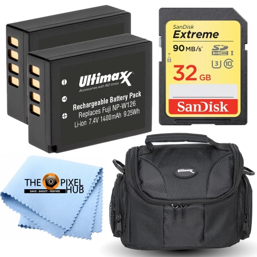 Ensemble d'accessoires avec batterie pour X100VI X‑T50 X‑T30 II X-Pro3 de Fujifilm