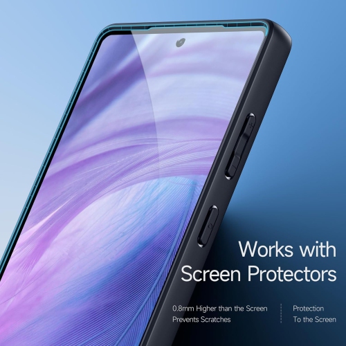 Compatible with Samsung S25 Magnetic Bracket Phone Case, MagSafe Compatible, Anti-Fingerprint and Shockproof Protection - Black Magnetic