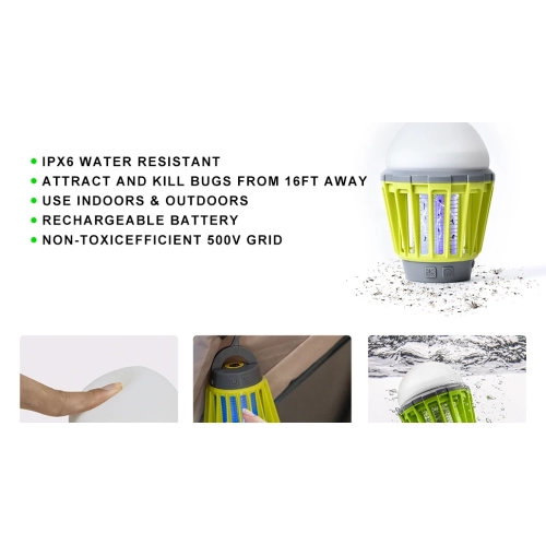 Outdoor Household Waterproof Lighting Atmosphere Camping Lantern Camping Mosquito Repellent Mosquito Killer Canopy Hanging Lantern Tent Stall Light -