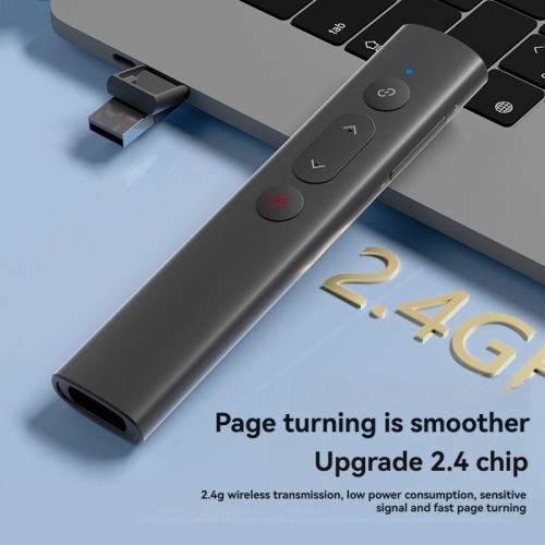 Tourne-page laser rouge, télécommande pour les entreprises, l'enseignement et les présentations de conférence, multimédia, portée laser de 200