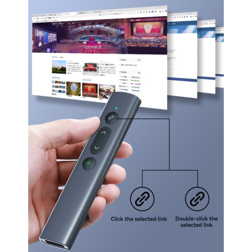 Tourne-page laser rouge, télécommande pour les entreprises, l'enseignement et les présentations de conférence, multimédia, portée laser de 200