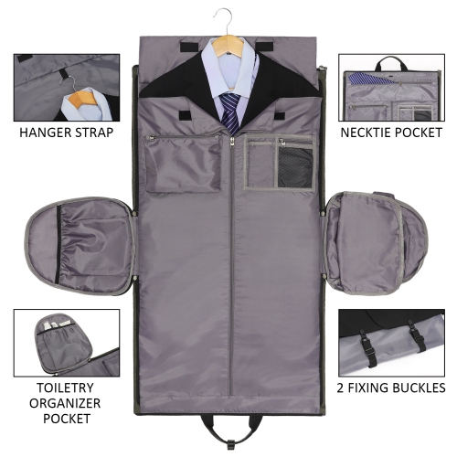 Meidale – Sac à vêtements convertible avec bandoulière | Sac de sport de cabine pour hommes, femmes - Sacs de voyage 2 en 1 pour valise suspendue -