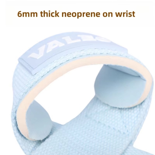 Sangles de levage pour haltérophilie, sangles pour poignets de gymnase avec poignées supplémentaires pour l'entraînement musculaire, musculation,