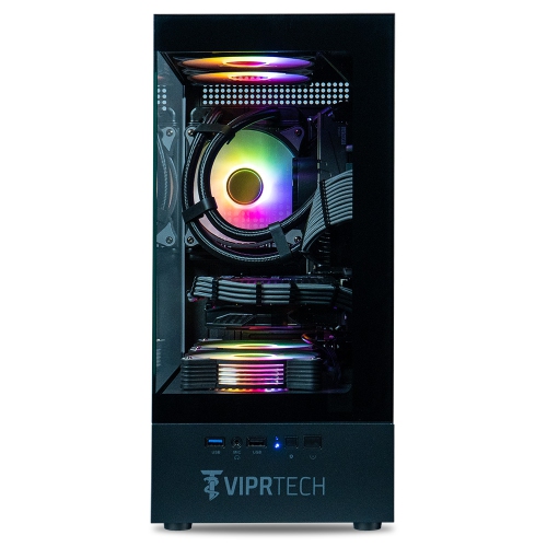 ViprTech Stryker 4.0 Liquid-Cooled PC - AMD Ryzen 7, NVIDIA RTX 5060 8GB, 16GB DDR4 3200, 1TB NVMe SSD, WiFi BT, Win 11 Pro, Gaming Desktop Computer