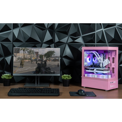 ViprTech Stryker 4.0 Liquid-Cooled PC - AMD Ryzen 7, NVIDIA RTX 5060 8GB, 16GB DDR4 3200, 1TB NVMe SSD, WiFi BT, Win 11 Pro, Gaming Desktop Computer