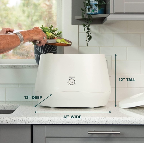 Refurbished – Lomi 1 | World's First Smart Waste™ Electric Kitchen Composter | Turn Waste into Natural Fertilizer with a Single Button | Odor Free |