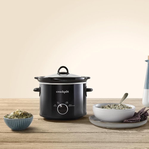 Mijoteuse Crock-Pot, 2 pintes Mijoteuse classique, petite mijoteuse, noir