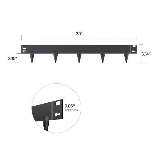 VEVOR 5 Packs Steel Landscape Edging, 39 x 3 in Rust-Resistant Metal Landscape Edging, Bendable Garden Edging Border, Lawn Edging, Easy-to-Install,